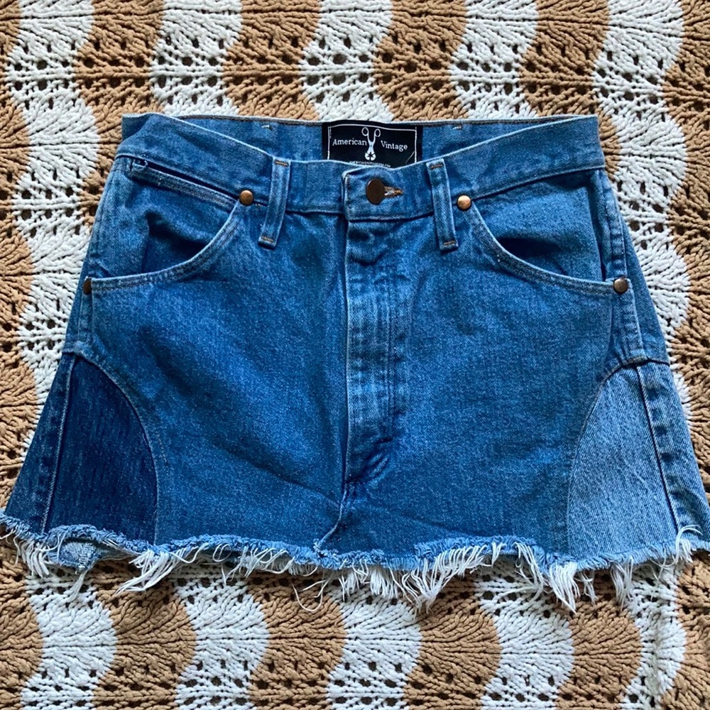 American vintage jean skirt